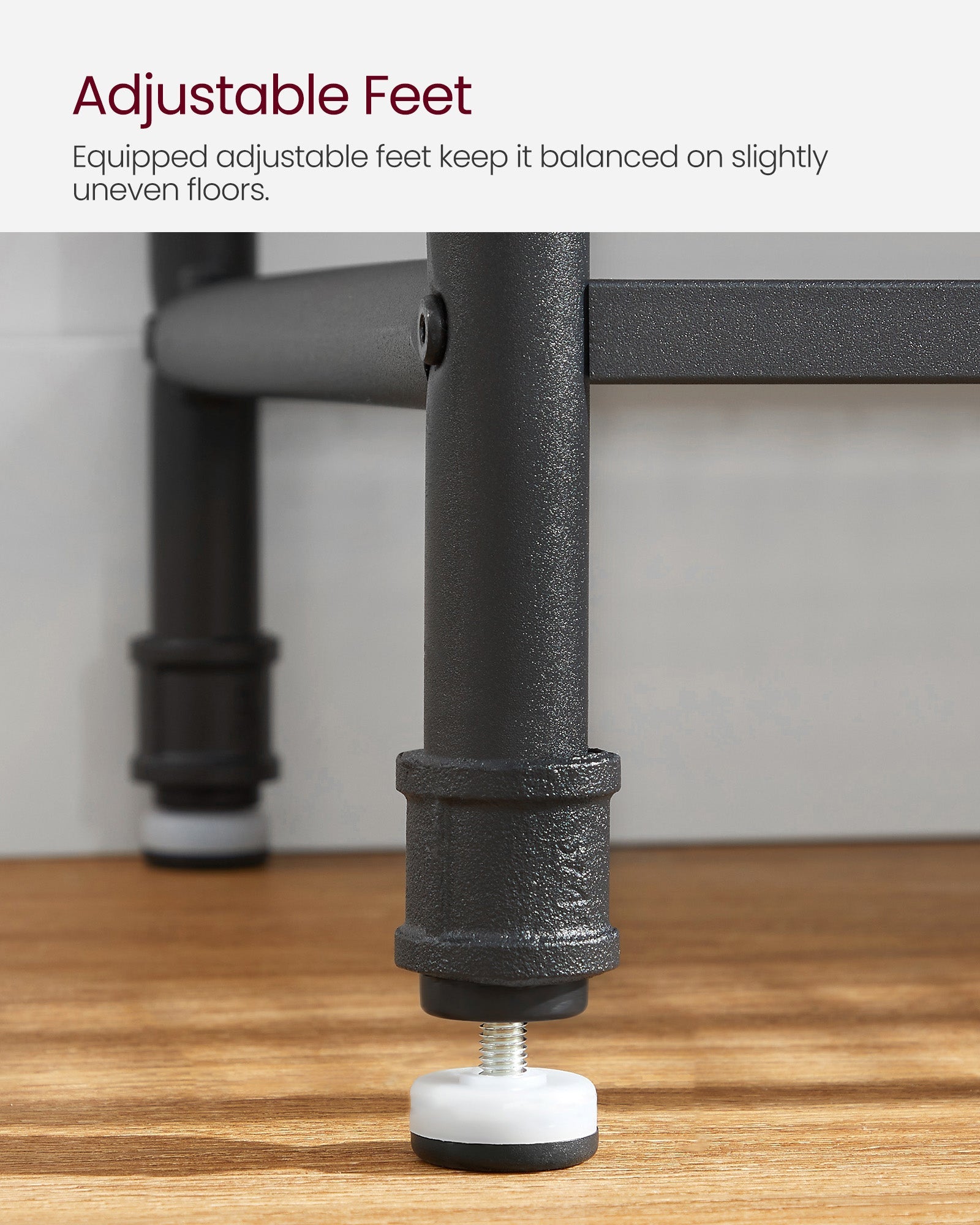 Hall Tree – Steel – Industrial Gray – Multifunctional with 9 Hooks and Shoe Rack
