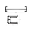 Wall-Mounted Clothes Rack – Metal – Black – Industrial Pipe Design, Space-Saving, Holds up to 60 kg