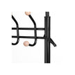 Hall Tree – Metal – Black – Multi-Purpose Entryway Organizer with Coat Stand and Shoe Rack