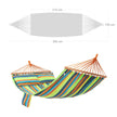 Hammock – 70% Cotton – Multicolor – Includes 2 Cushions, 2-Person Capacity, 300 kg Load Limit