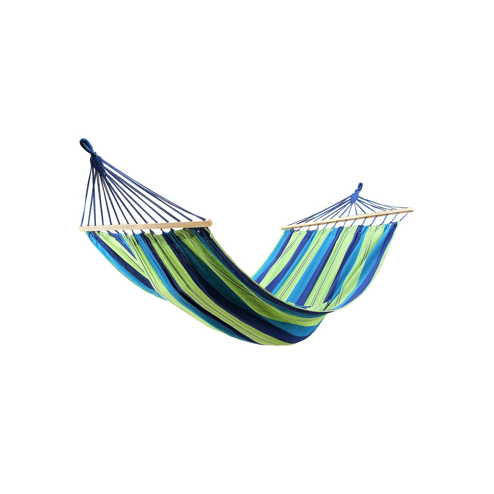 Hammock – 70% Cotton – Multi-Color – Includes Two Pillows, Portable for Two Persons, Max Load 300 kg