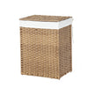 Handwoven Laundry Basket – Synthetic Rattan Wicker – Natural – 90L Capacity with Lid and Foldable Design