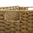 Handwoven Laundry Basket – Synthetic Rattan Wicker – Natural – 90L Capacity with Lid and Foldable Design