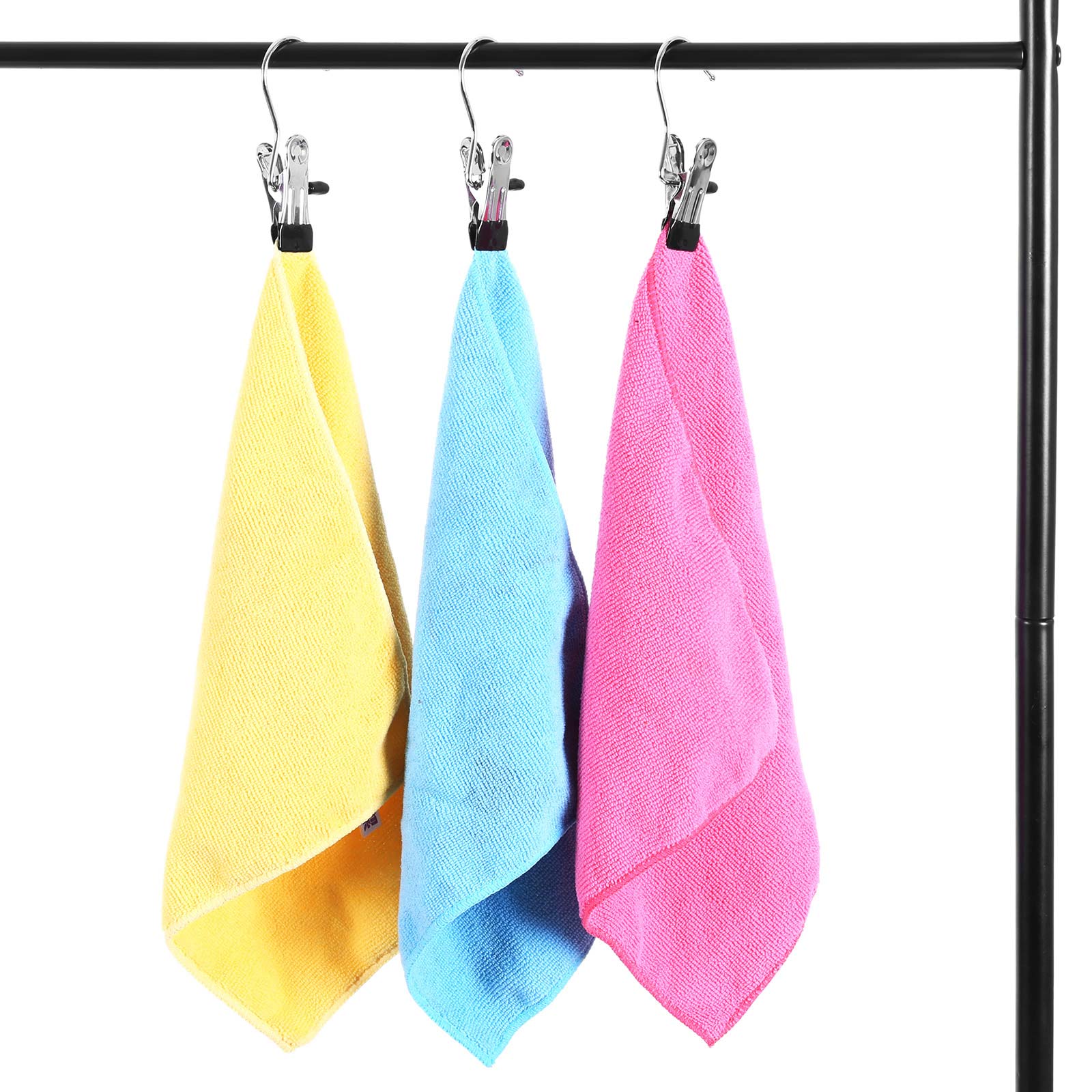 Heavy Duty Clip Hooks – Metal – Silver – Non-Slip Design for Hats, Socks, and Scarves