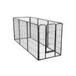 Heavy Duty Playpen – Metal – Black – 8 Panel Design, 80 x 100 cm