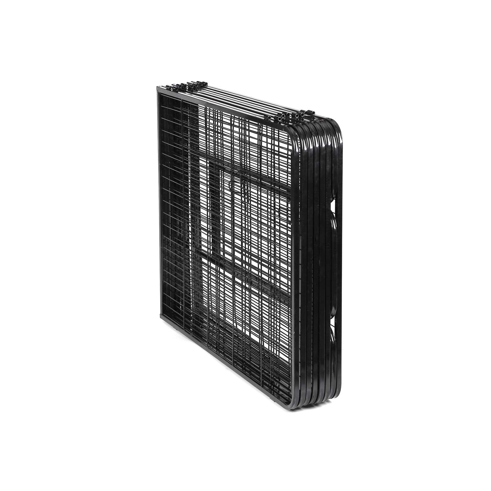 Heavy Duty Playpen – Metal – Black – 8 Panel Design, 80 x 100 cm