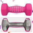 Hex Dumbbells Set – Neoprene – Yellow, Pink, and Purple – Includes Stand, 1 kg to 2 kg