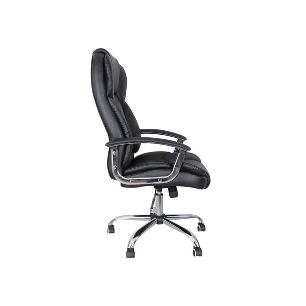 Executive Swivel Office Chair – PU Leather – Black – High Back with Tilt Function