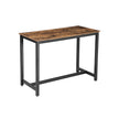 Bar Table – Metal Frame and Wood Look – Brown – Versatile for Cocktails, Dining, and Living Spaces
