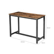 Bar Table – Metal Frame and Wood Look – Brown – Versatile for Cocktails, Dining, and Living Spaces
