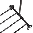 Heavy Duty Metal Clothes Rack – Black – Mobile Design with Shelf – Holds 90 kg