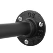 Wall-Mounted Clothes Rack – Metal – Black – Industrial Pipe Design, Space-Saving, Holds up to 60 kg