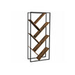 Tree-Shaped Bookcase – Steel – Rustic Brown – Floor Standing, Easy Assembly