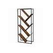 Tree-Shaped Bookcase – Steel – Rustic Brown – Floor Standing, Easy Assembly