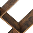 Tree-Shaped Bookcase – Steel – Rustic Brown – Floor Standing, Easy Assembly