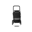 Shopping Trolley – Solid Material – Black – Insulated Cooling Bag, Large Capacity 35L, Foldable Design