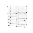 Modular Cube Storage Organizer – Plastic – White – Interlocking Design for Wardrobe and Bedroom