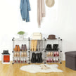 Modular Cube Storage Organizer – Plastic – White – Interlocking Design for Wardrobe and Bedroom