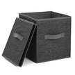Interlocking Shelving Unit – Wire – Speckled Finish – Includes 3 Fabric Boxes