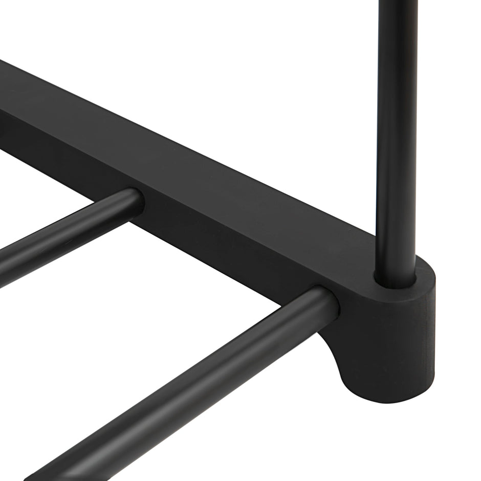 Shoe Rack – Iron – Black – Customisable 6-Tier Design