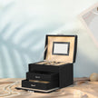 Jewelry Box – Wood – Black – Locking Design