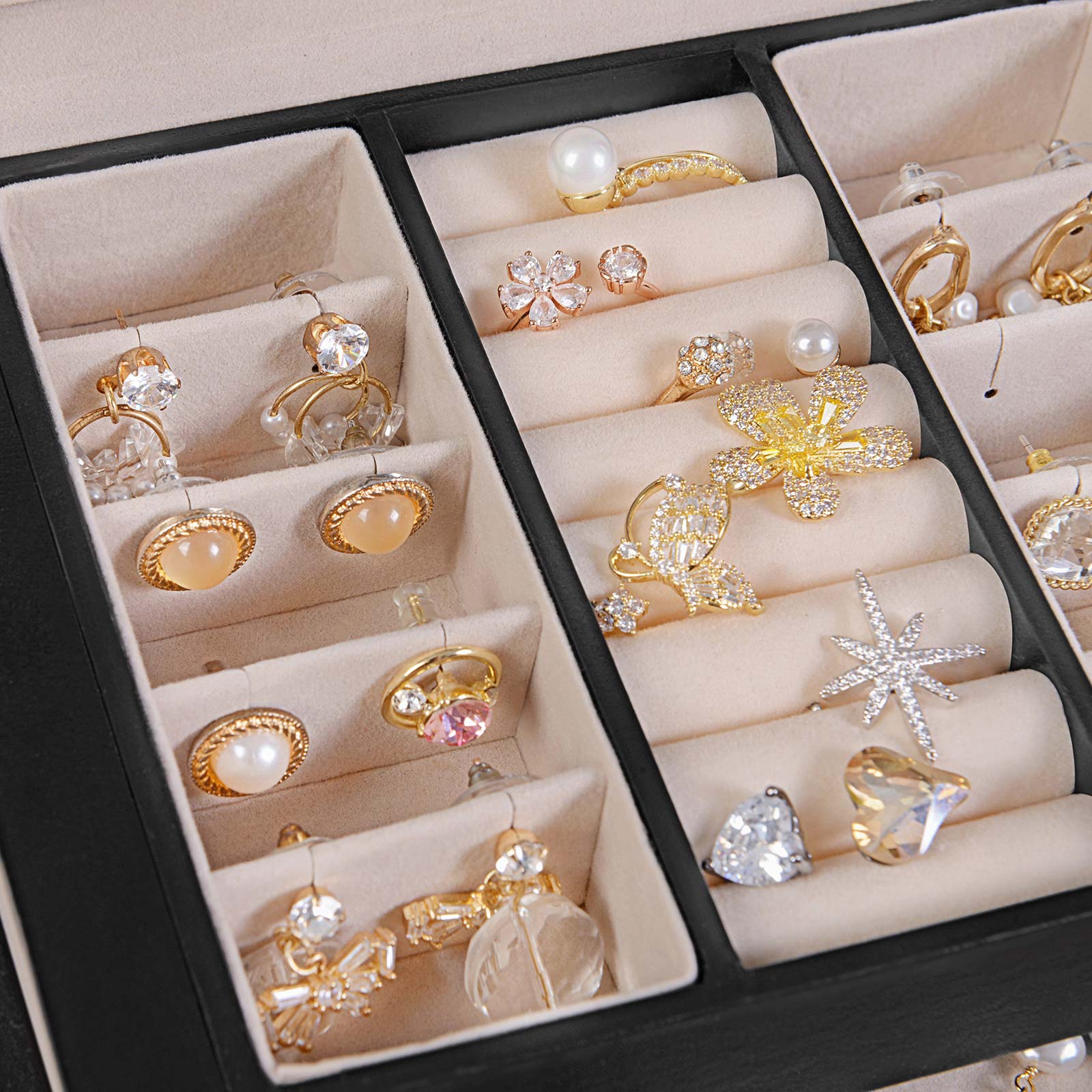 Jewelry Box – Wood – Black – Locking Design