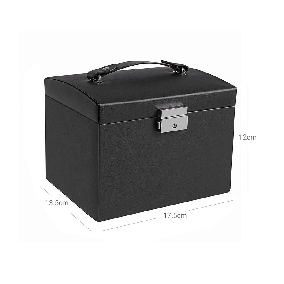 Jewelry Box – Wood – Black – Locking Design