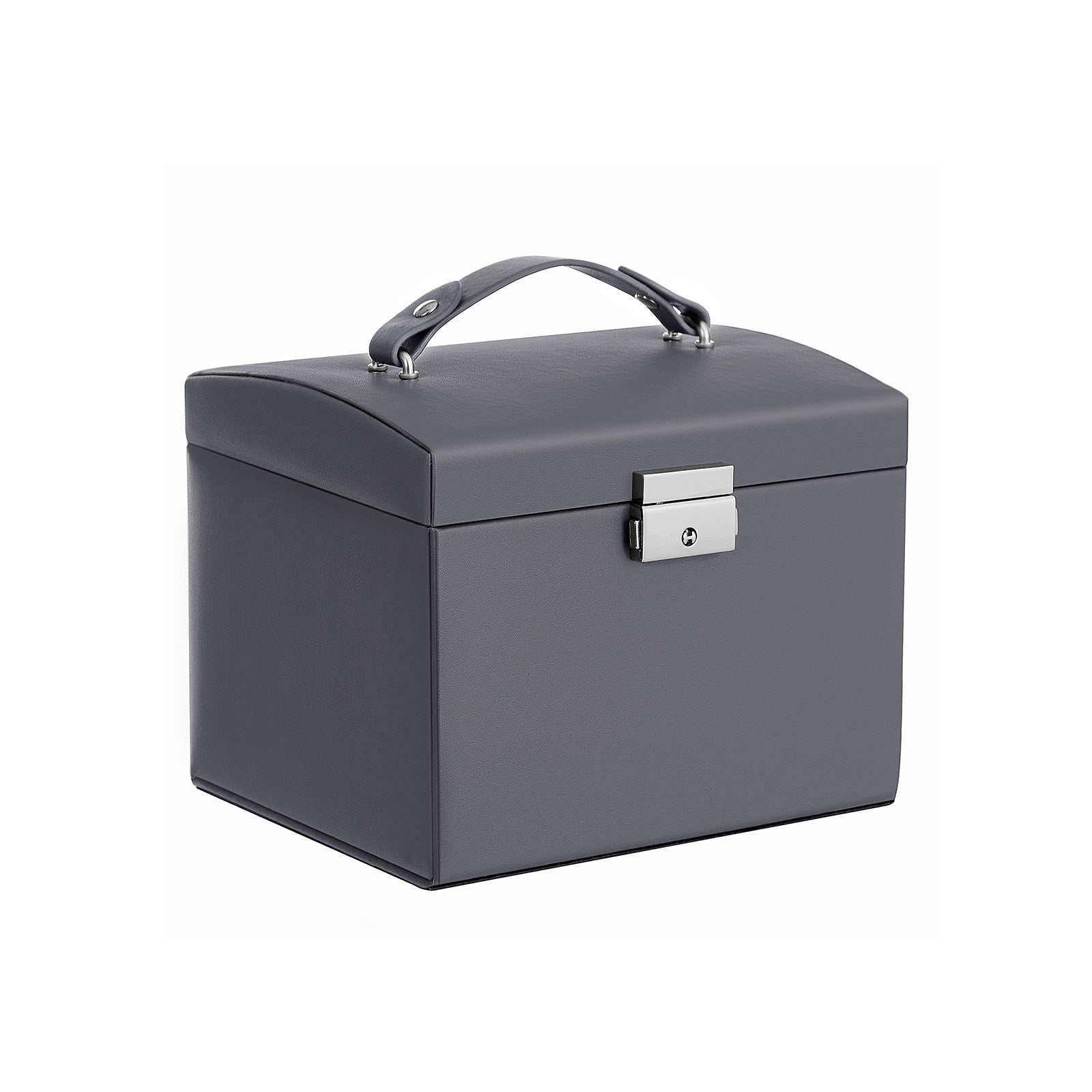 Jewellery Box – Fabric – Gold – Elegant Design with Multiple Compartments