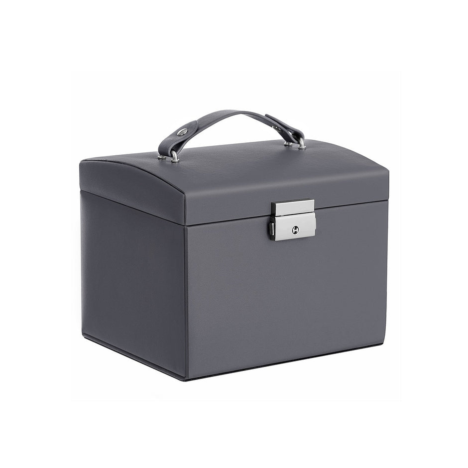 Jewellery Box – Fabric – Gold – Elegant Design with Multiple Compartments
