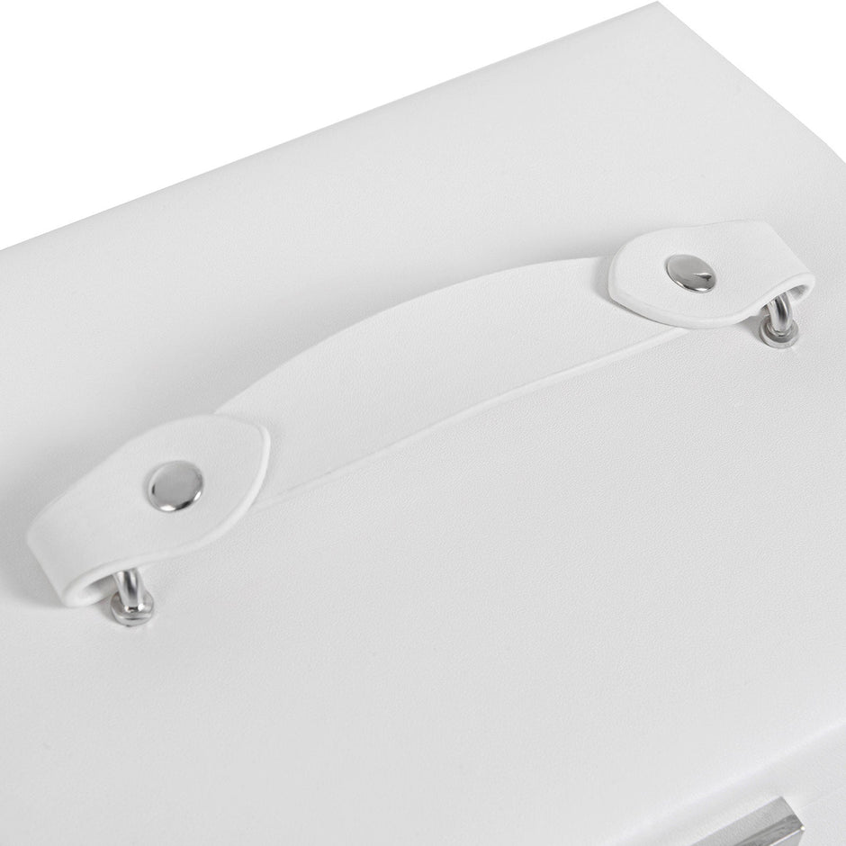 Jewelry Storage Box – Leather – White – Elegant Design