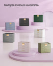 4-Tier Jewellery Box – Glass – Lavender Purple and Gold – Modern Design with 3 Drawers
