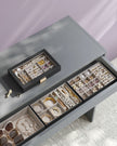 Jewellery Tray – Stackable – Clear Glass – 4-Tier Design