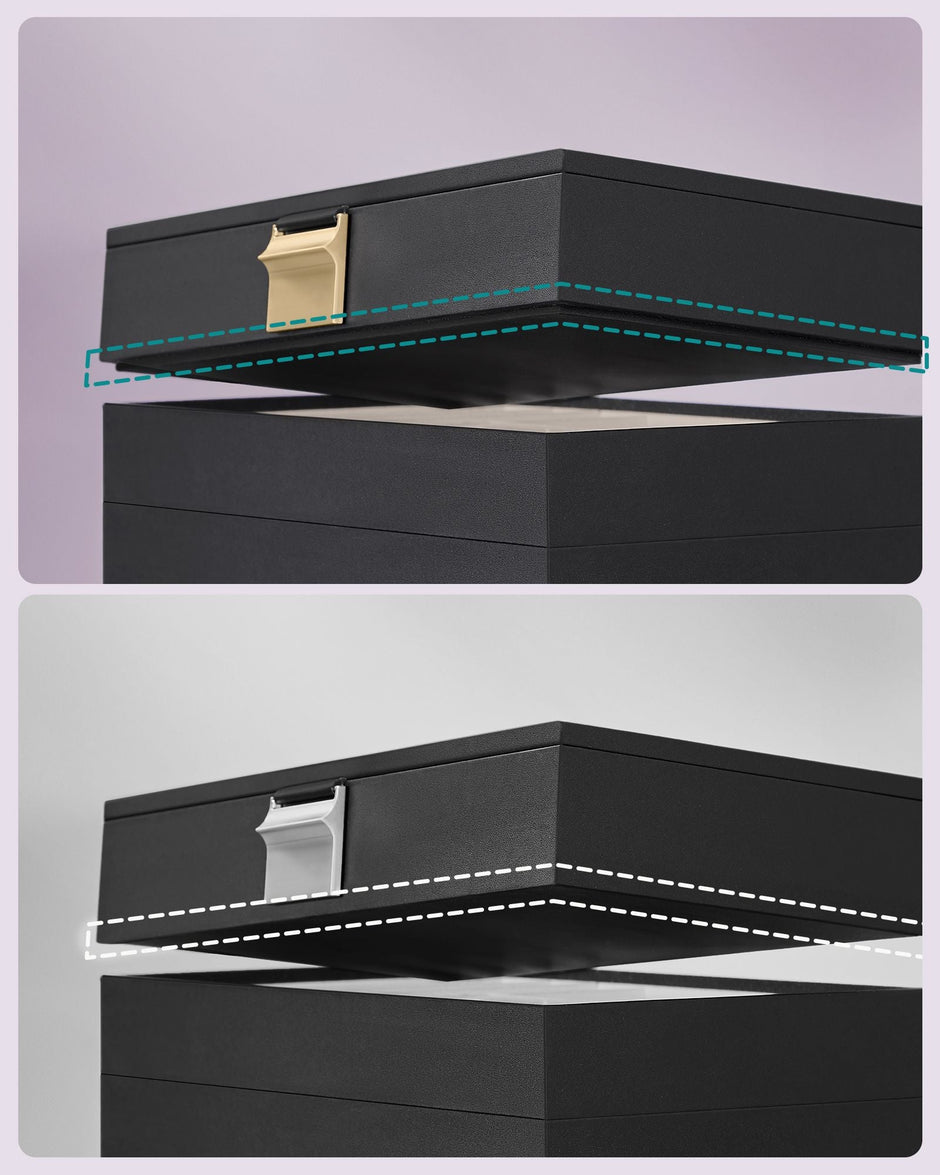 Jewellery Tray – Stackable – Clear Glass – 4-Tier Design