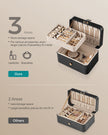 Jewellery Box – Portable – Small – 2-Layer Storage for Larger Accessories