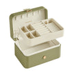 Jewellery Box – Fabric – Grey – Portable 2-Layer Storage for Travel and Larger Accessories