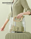 Jewellery Box – Fabric – Grey – Portable 2-Layer Storage for Travel and Larger Accessories