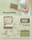 Jewellery Box – Fabric – Grey – Portable 2-Layer Storage for Travel and Larger Accessories