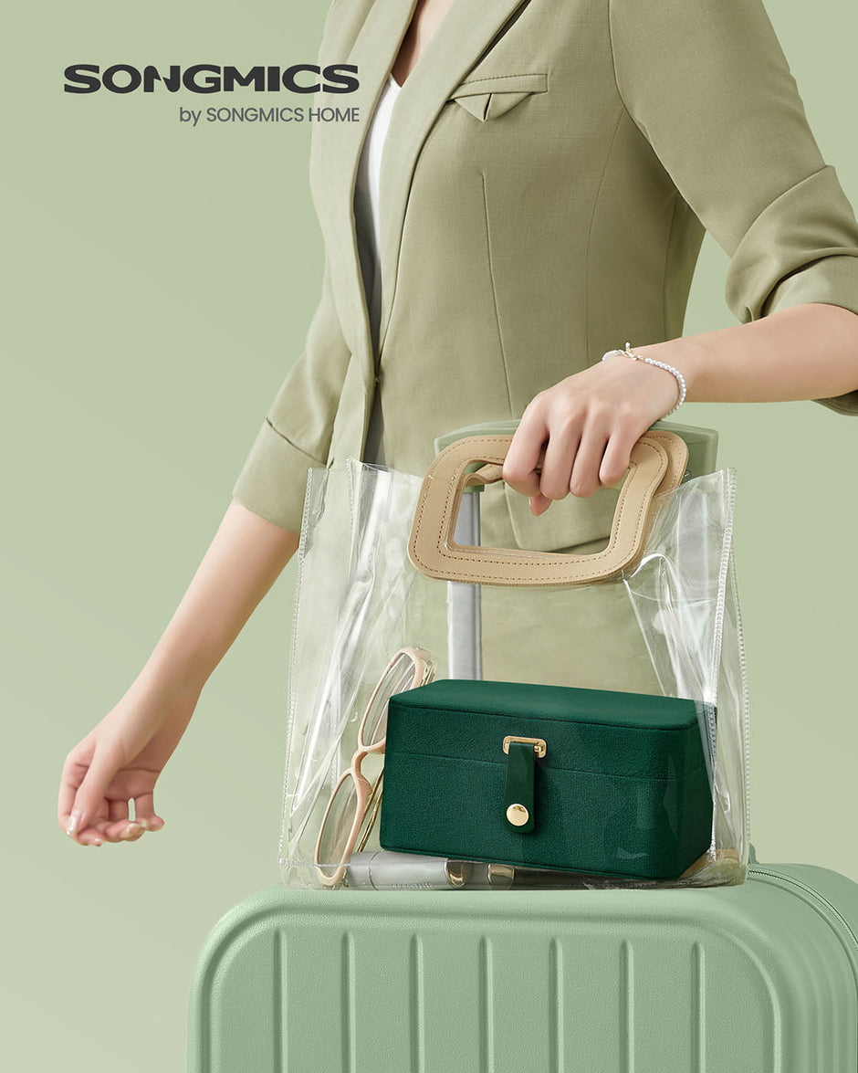 Jewellery Box – 2-Layer – Retro Green – Portable Travel Storage
