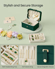 Jewellery Box – 2-Layer – Retro Green – Portable Travel Storage
