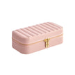 Small Jewellery Case – PU – Jelly Pink – Portable with Mirror