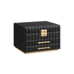 3-Tier Jewellery Box – PU – Cloud White – With Mirror and 2 Drawers