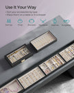 Stackable Jewellery Tray – Glass – Ink Black – 6-Tier Design