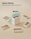 Jewellery Tray – Glass – Cloud White – 6-Tier Stackable Design
