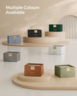 3-Layer Jewellery Box – Wood and Glass – White – Includes 2 Drawers and Glass Lid