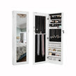 Jewelry Cabinet – MDF – White – Wall-Mounted and Lockable