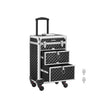 Rolling Makeup Case – ABS – Red – Lockable and Portable