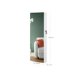 Jewelry Cabinet Armoire – Wood – White – Lockable Wall-Mounted with Full-Length Mirror