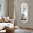 Jewellery Cabinet – Wood – White and Light Grey – Lockable Wall/Door Mounted with LED Mirror and Interior Mirror