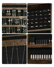 Wall-Mounted Jewellery Cabinet – Mirrored – White – Lockable Organiser