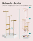 Jewellery Stand – Metal – Multi-Color – 4 Independent Zones with Bottom Tray